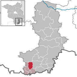 Läget för kommunen Frauendorf i Landkreis Oberspreewald-Lausitz