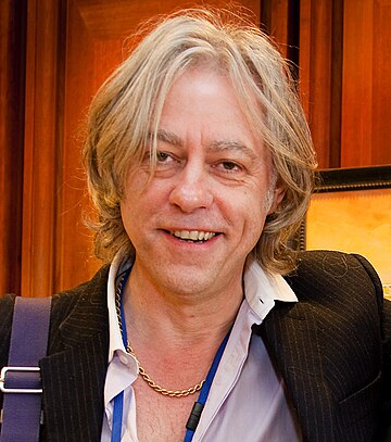 Bob Geldof,geboren op 5 oktober