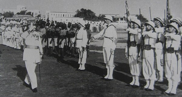 General Paul Legentilhomme in French Somaliland, 1939 or 1940