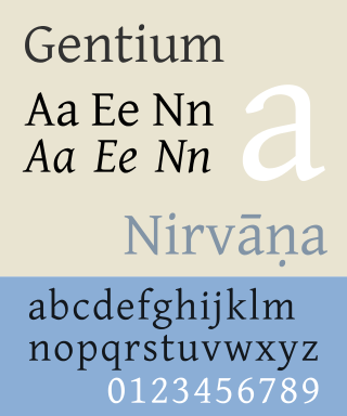 <span class="mw-page-title-main">Gentium</span> Serif typeface