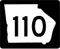 Държавен път 110 маркер