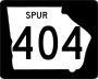 State Route 404 Spur marker