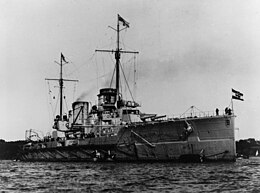 Tàu chiến-tuần dương SMS Seydlitz trong cảng trước Thế Chiến I