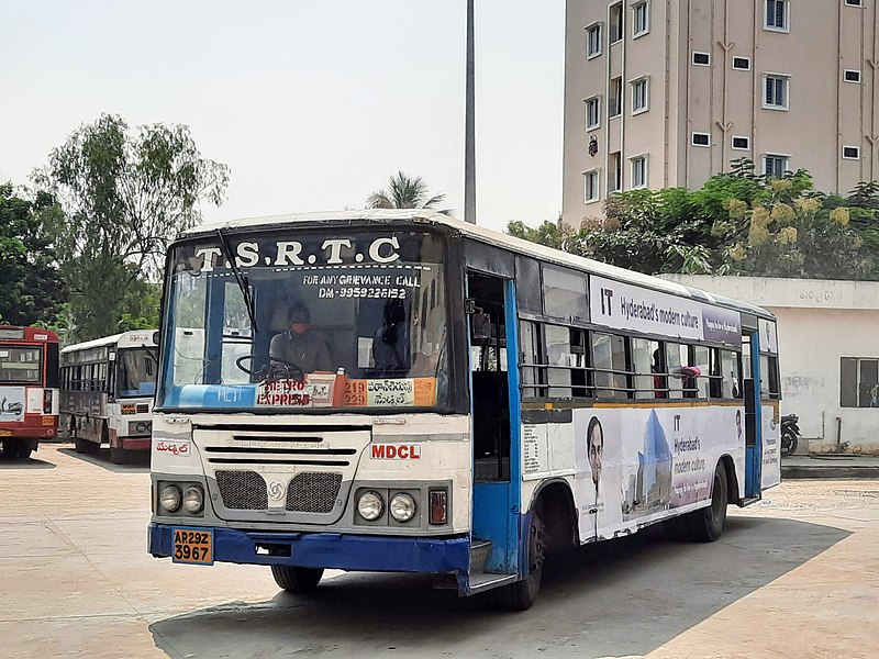 File:Government of Telangana advertisements on buses 4.jpg