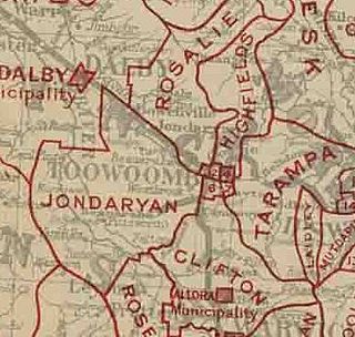 <span class="mw-page-title-main">Shire of Gowrie</span> Local government area in Queensland, Australia