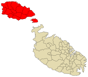 Map of Gozo