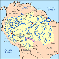 Guaporé v povodí Amazonky