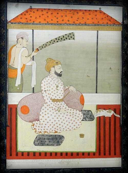 Miniature painting depiction of Guru Angad