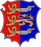 Emblem der Vergewaltigung und Stadt Hastings