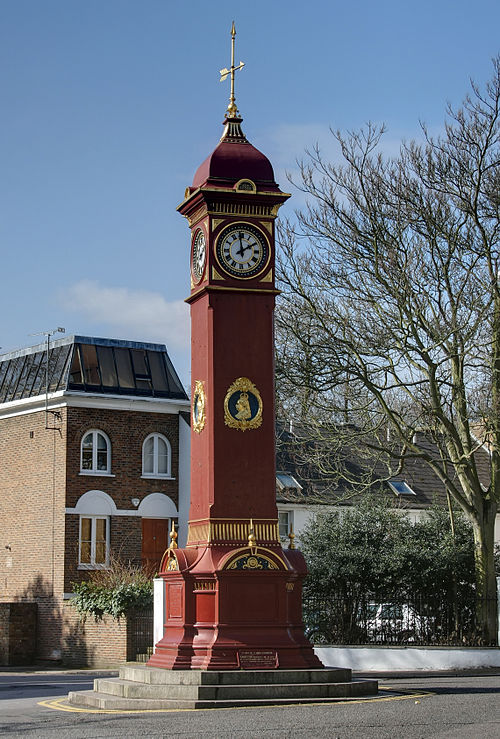 Highbury Clock is located just north of Highbury Fields, near the junction of Highbury Barn and Highbury Hill. It was presented in 1897 in celebration