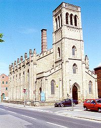 Holy Trinity Church, Nursery Street. By Flockton, Lee and Flockton; 1848. HolyTrinitySheffield.jpg