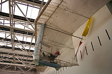 Human-powered aircraft display at the US National Air and Space Museum HumanPoweredPlane DC.JPG