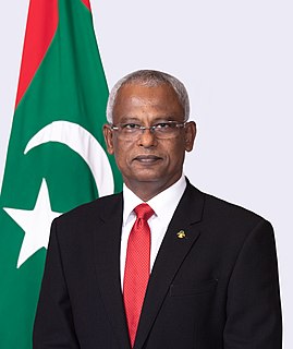 Ibrahim Mohamed Solih Maldivian politician, President of the Maldives