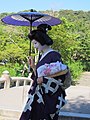 In the shade of a wagasa in Kyoto