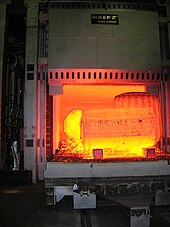 Industrial furnace in operation, equipped with high-temperature mineral wool Industrial furnace.jpg