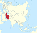 Lokalizacija Irana w Aziji