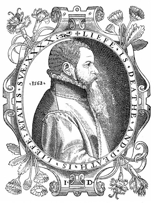Woodcut of John Day from the 1563 and subsequent editions of Actes and Monuments