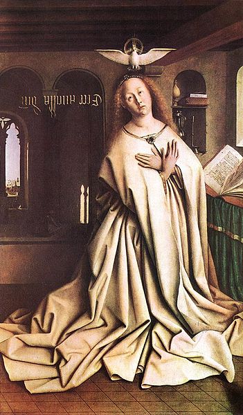 File:Jan van Eyck - The Ghent Altarpiece - Mary of the Annunciation - WGA07679.jpg