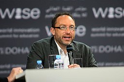 Jimmy Wales founder and promoter of the online non-profit encyclopedia Wikipedia at Doha ,Photos by Hanson K Joseph