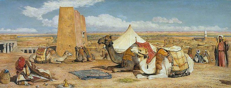 Edfu, Upper Egypt label QS:Len,"Edfu, Upper Egypt" 1860