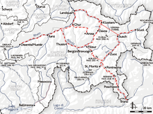 La mappa delle ferrovie gestite dalla società.