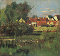 „Ansicht von Ferch“, Gemälde von Karl Hagemeister (1848-1933), um 1880