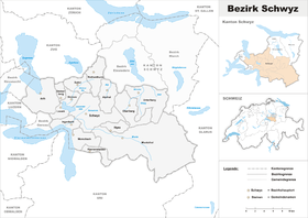 Placering af Schwyz District