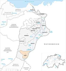 Map of Rüthi SG