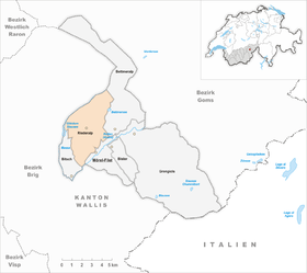 Map of Riederalp