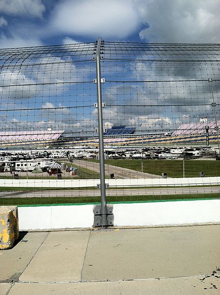 View of the track from outside turn 3