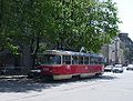 Tatra-T3SU (№3042, маршрут №7) на вул. Пушкінській