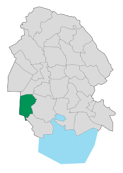 Location of Khorramshahr County in Khuzestan province