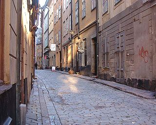 Kindstugatan street in Gamla stan, Stockholm, Sweden