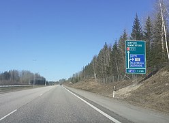 The Tampere Highway in Vantaa, Finland