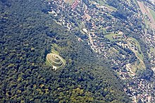 2021, Piłsudski Mound, aerial photograph