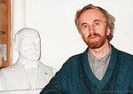 The bust of Zamehof and Polish Esperantist Krzysztof Śliwiński, Warsaw, Poland
