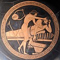 Kyliksin tondo, Brygos-maalari, n. 500–450 eaa.