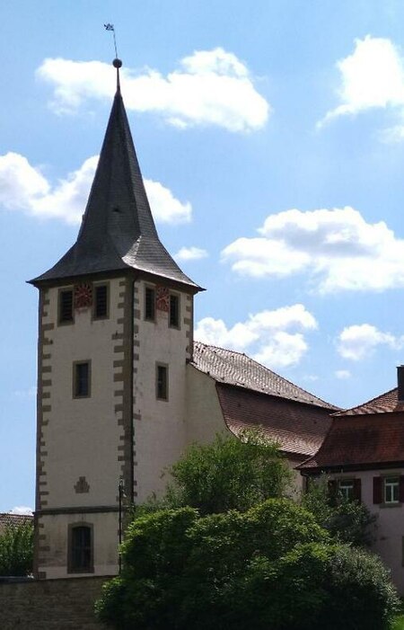 Landappbw 235028 1820 Kirche und Pfarrhaus Kirchensall (cropped)