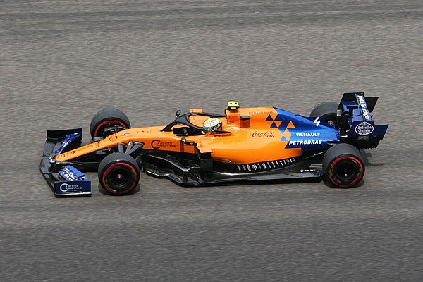 Lando Norris in a McLaren at the 2019 Chinese Grand Prix