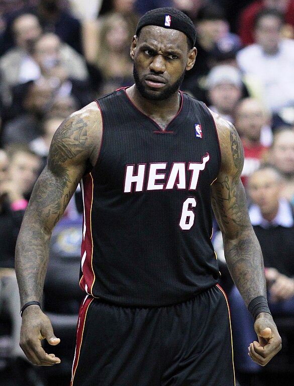 Tattoos of Lebron James with Miami Heat #6