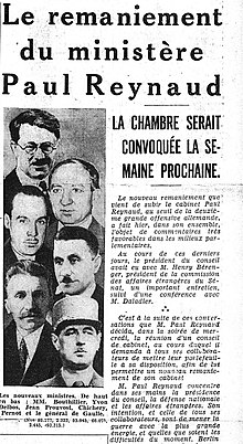 Le remaniement du ministère Paul Reynaud - Le Matin - 7 juin 1940.jpg