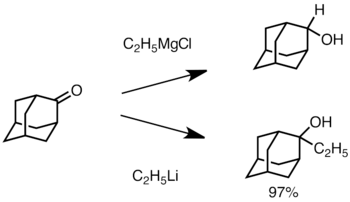 Adice organolithné sloučeniny na adamanton