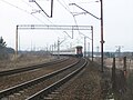 Za stacją Choszczno w kierunku Szczecina