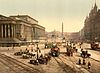 Colourised photo taken in the 1890s. (note the partial view of the lost tympanum)