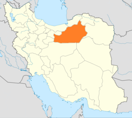 सेमनानचे इराण देशाच्या नकाशातील स्थान