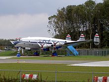 Un L-749 Constellation [N749NL] au musée Aviodrome situé à Lelystad (Pays-Bas).