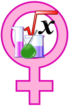 Logo editatón ciencia y mujeres.svg