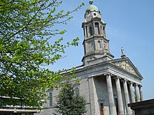 St Mel's Cathedral, Longford was destroyed by fire on 25 December LongfordCathedral.JPG