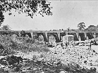 Bridge over Los Esclavos river in 1897[3]