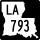 Louisiana Highway 793 marker